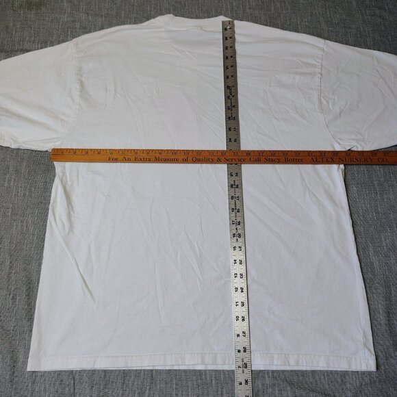 VINTAGE Dickies Shirt Mens Size XXL White Blue Logo Crewneck Cotton - Picture 3 of 7